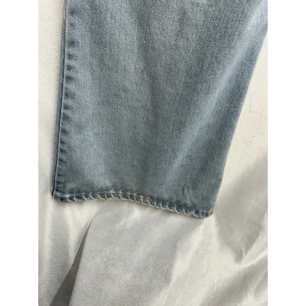 Vintage Levis  Jeans 36x31 Bell Bottom Flare Orange Tab 70s Distress Light Wash